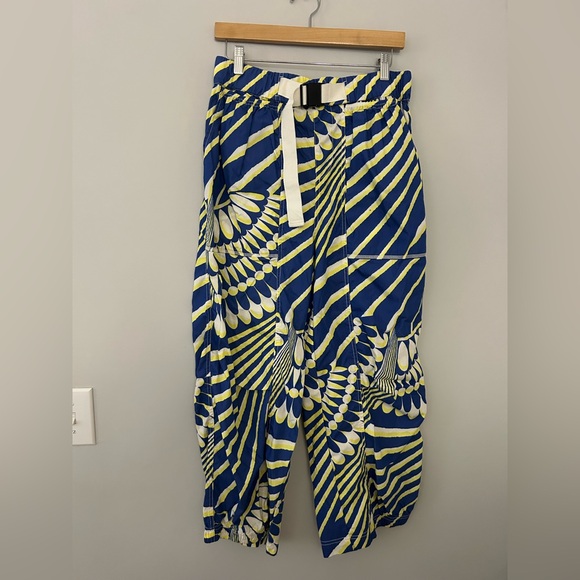 FP Movement Offsides Barrel Pants Blue Yellow Printed - Picture 3 of 7